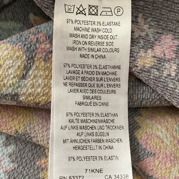 French Connection Floral Patchwork Maxi Dress With Leg Slits - Picture 8 of 9